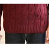 Mens Winter Solid Turtle Neck Pullover Sweater Fashionable Warm Thick Slim Male Tops Plus Size 7XL