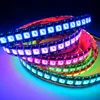 2М 144LEDs / м APA107 Цифровые светодиодные ленты RGB Pixel Light 5050 SMD Адресный Гибкая TV лента APA102C, DC5V вход, черный PCB, водонепроницаемый IP65