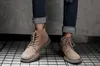 Homens botas de couro confortáveis ​​Moda Calçados Masculino Motos Botas homens sapatos de couro de sapatos Homens Trabalho