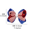 American flag print Barrettes Bow Hair Clip Swallowtail hairpins Hair Bow With Clip 4th of July Independence Day kids Hair Accessories Z11