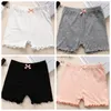 Kids Pants Modal Girls Safety Pants Candy Color Girl Short Leggings Children Bow Short Tights Fashion Kids Clothing 4 Colors DHW3310