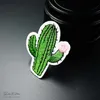 Dimensioni cactus: 4,3x5,1 cm Termoadesivo su toppa ricamata Applicazione per cucire Adesivi per vestiti Accessori per abbigliamento Distintivi