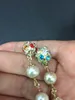 Modefarbe Dangle Drop Pearl Ohrringe für Frauen Party Hochzeitsliebhaber Geschenkschmuck mit Flanellasche