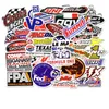 50 pezzi di adesivi fai-da-te lotto casuale auto da corsa di kart poster graffiti skateboard snowboard laptop bagagli moto bici decalcomanie per la casa regali per bambini