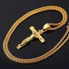 Gold Jesus Kreuz Anhänger Halskette Edelstahl Beliebte Schlüsselbein Kette Ostern Weihnachten Halskette Schmuck Neu 12 teile/los