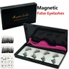 자기 가짜 속눈썹 8 PC / Set invisible magnet 3D 밍크 속눈썹 핀셋 두꺼운 풀 스트립 가짜 속눈썹 눈 속눈썹