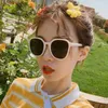 Inexha2019 Nova moda óculos de sol feminino rua fotografar Retro Sunglasses PC Material para homens e mulheres Aplicar