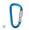 D-RING Aluminium Alloy Springgate Carabiner Lina Haczyk Klamra Plecak