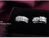 Smycken Mode Lady 925 Sterling Silver 5A Zircon CZ Dangle Örhängen för Kvinnor Party Weddingjewelry Gift
