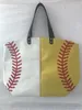 Baseball Tote bolsa de lona softball baseball voleibol futebol impresso bolsa bolsa de lona bolsa de ombro mulheres sacos de esportes ha1399