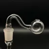 Tuyau de brûleur à mazout en verre épais tuyau de brûleur à mazout en verre pyrex pour fumer du tabac tube de verre clair tuyaux d'eau tuyau à main bon marché