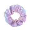 16 färger hästsvanshållare hår scrunchy elastiska laser hårband scrunchy hårband slipsar för kvinnor flickor fest favor rra2205