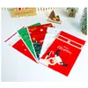 Christmas Candy Bag 50 Stks Happy New Year Christmas Birthday Party Drawstring Candy Cookies Bakken Huidige Gift Tassen