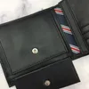 Kod 166 Fahion Mężczyźni Portfele Prawdziwej Skóry Projektant Męski Portfel Krótka torebka z posiadaczami kart kieszonkowych na monety wysokiej jakości