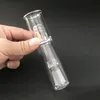 Pro Vertical Vaporizer solo air Embouchure Stem Glass Bubbler avec 14mm Titanium Quartz Nail pour Pipe à eau Concentrate Oil Rigs