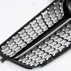 ABS GT Style noir avant Auto Grilles diamant argent modèle rein maille Grille 2007-2014 pour C CLASS W204 C63