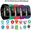 ID115 Plus Smart Bransoletka Nadgarstek Fitness Tracker Smart Watch Tętno Monitor Zdrowia Uniwersalna telefon komórkowy z Androidem z pudełkiem detalicznym MQ50