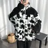 Мужская пуховая парк 2022 Большой размер зимний простая свободная корейская версия дикой Lazy Wind Cow Patterroad Priceroad Plush Cotton Futterin