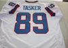 MIT Custom Men Youth Women Vintage Steve Tasker #89 Sy Stitched AFC Champion Football Jersey Size S-4XL eller Custom något namn eller nummer Jersey