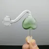 Glaspfeifen Rauchen geblasener Wasserpfeifen Herstellung mundgeblasener Bongs Farbiger Pfirsichherz S Glastopf 2023