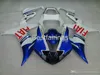 100 % fitment. Yamaha R1 2002 2003 블루 화이트 페어링 YZF R1 02 03 VC36에 대한 고품질 사출 성형 공정 키트