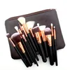 DHL FREE Z.O.EVA Brush 15pcs/Set Professional Makeup Set Eyeshadow Eyeliner Blending Pencil Cosmetics Tools With Bag