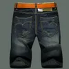 Moda yaz gündelik pamuklu erkekler kısa kot erkekler Bermuda Boardshorts jeans şort erkekler slippped artı 28-36 eru3