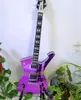 Custom Shop PS2CM Roxo Ouro Sliver Espelho Rachado Guitarra Elétrica Abalone Creme Body Binding, Abalone Pearl Inlay