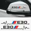 2 pcs carro retrovisor espelho adesivos para BMW M desempenho E30 E34 E36 E39 E46 E60 E61E87 E90 E83 F10 F20 F21 F35 F35 Estilo de Carro Acessórios