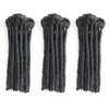 100 mensenhaar Dreadlocks extensies handgemaakt 8 12inch voor hiphopstijl 10BundleLot natuurlijke zwarte effen kleur van Reggae Cultur9198594