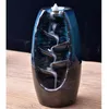 Backflow Incense Burner Waterfall Ceramic Smoke Mountain River Handicraft Incense Censer Holder Home Decor Houder with 20 Cones8488635