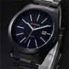 CWP CURREN Mode Mannen Horloges Volledig Stalen Horloge Klassieke Zakelijke Mannelijke Klok Casual Militaire Quartz Kalender Horloge Reloj294U