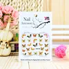 Ultrathin Adhesive Nail Art Sticker 30 pcs lot Butterfly 3D Nail Art Stickers Water Transfer DIY Decals FAM3153443524552