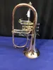 وصول جديد ب ب Flugelhorn النحاس الأحمر بيل جودة عالية آلات موسيقية Professional مع حالة لسان الحال شحن مجاني