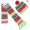 Boże Narodzenie Beanie kapelusz scarf set dla LED dzianiny migające szaliki Zestaw Czapka do Snowflake Elk Renifer Xmas Drzewo Party rekwizyty XD21178