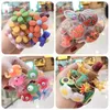 3/6/10Pcs/20Pcs/Set Cute Cartoon Animals Fruit Elastic baby girl hairclips Scrunchies Ponytail Holder Headbands for Kids Hair Accessories