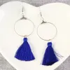 Simple round tassel earrings ladies tassel ring earrings ladies girls daily wear fashion jewelry Valentine's Day birthday Christmas gift