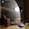 3 in 1 flexibele LED Desk Lamp USB Opladen met draadloze oplader Bluetooth Luidspreker Table Light Smart Touch Dimmer Lighting Phone Chargers L4