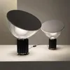 Italy Designer Radar Table Lamps for Bedroom Bedside Lamp Modern Living Room el Aluminum Stand Glass Shade Study Desk Lamp256F