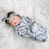 Newborn Sleeping Bags With Headband Toddler INS Floral Cocoon Swaddle Baby Wrap Swaddling Sleep Sack Photography Prop Blanket Wraps