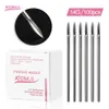 100 Pcs/Box 14G Disposable Sterile Body Piercing Needles for Ear Nose Navel Tattoo Accessories Supplies