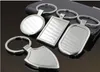 Portachiavi in ​​metallo Blank Tag Keychain Creativo portachiavi auto personalizzato in acciaio inox portachiavi pubblicità per la promozione