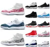 11 11s Men Basketball shoes womens Pink Snake Skin Navy Light Bone Space Jam Gamma Blue Concord Sneakers US 5.5-13