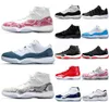 11 11s Men Basketball shoes womens Pink Snake Skin Navy Light Bone Space Jam Gamma Blue Concord Sneakers US 5.5-13