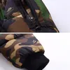 New Boys Down Parka Jaquetas Quente Inverno Roupas Menino Crianças Zipper Casacos Casuais Crianças Casuais Outerwear Menino Com Capuz Camuflagem Jaqueta