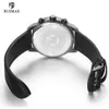 Ruimas Men039s Chronograph Watchs Luxury Top Brand Affiche Watch Watch Man Black Leather Quartz Wristwatch Male Army Relogios 5955777875