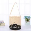 Sack Bags Devil Handbags Halloween Bucket Monogrammed Canvas Bag Candy Treat Bag Pumpkin Pail Basket Gifts Holiday 3D Prop Gift Pouch A6107