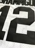 New God Shammgod #12 Providence Männer Basketball -Trikot schwarzweiß stickelte Hemd College -Trikots