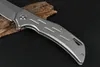 Promotion Ja13 Ball Bear Flipper Folding Kniv D2 Stone Wash Blade Grey TC4 Titanium Alloy Handtag EDC Pocket Knives