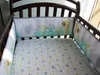 مجموعة جديدة من الفراش سرير العلامة التجارية Cotton 7pcs مجموعة فراش الطفل لتصد المصد الرضع في تطريز السرير البومة الفيل Giraffe7523034